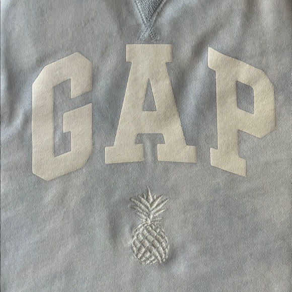 GAP Lounge Set Medium Shirt/ Small Shorts Pastel Blue & White Tie Dye Drawstring - Picture 3 of 14